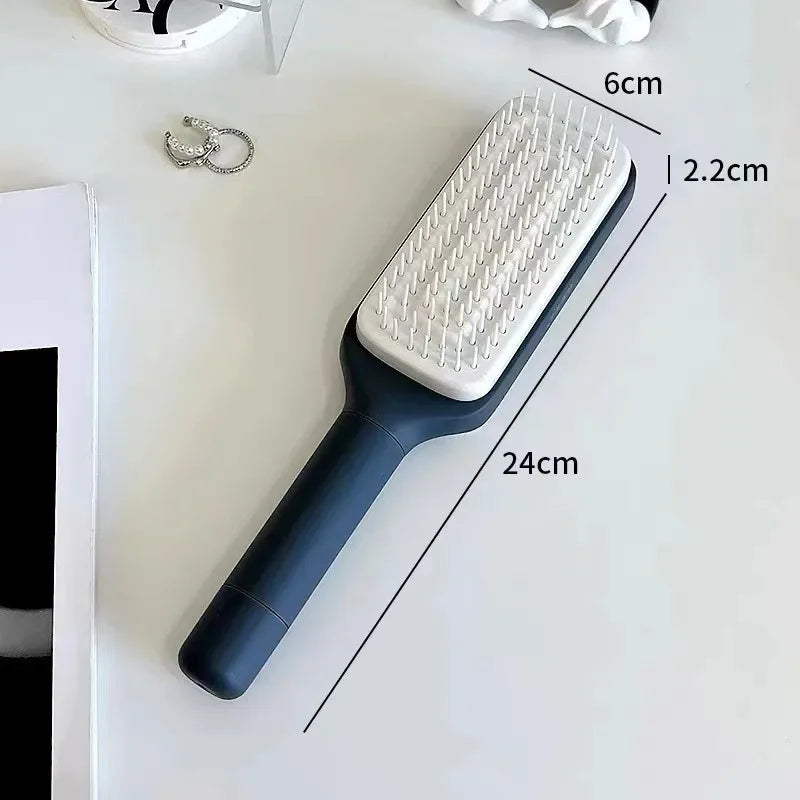 GlitzGrip™ 2.0 - Automatic Self Cleaning Hairbrush